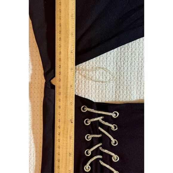 Meshki Margot One Shoulder Mid Cut Out Side Split Strap Women's Dress XL - Picture 8 of 14